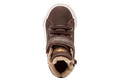 KangaROOS Unisex Baby Kavu Iii Sneaker, Braun Dark Brown Sand 343, 22 EU