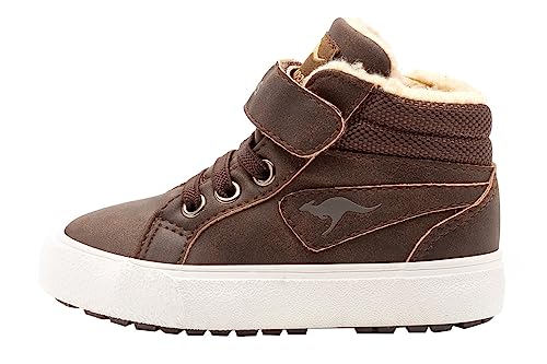 KangaROOS Unisex Baby Kavu Iii Sneaker, Braun Dark Brown Sand 343, 22 EU