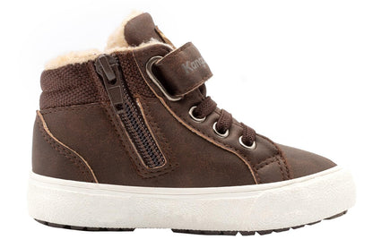 KangaROOS Unisex Baby Kavu Iii Sneaker, Braun Dark Brown Sand 343, 22 EU